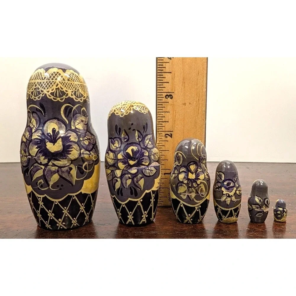 1993 Russian Sergiev Posad Matryoshka Nesting Dolls Set of 10 Signed 8
